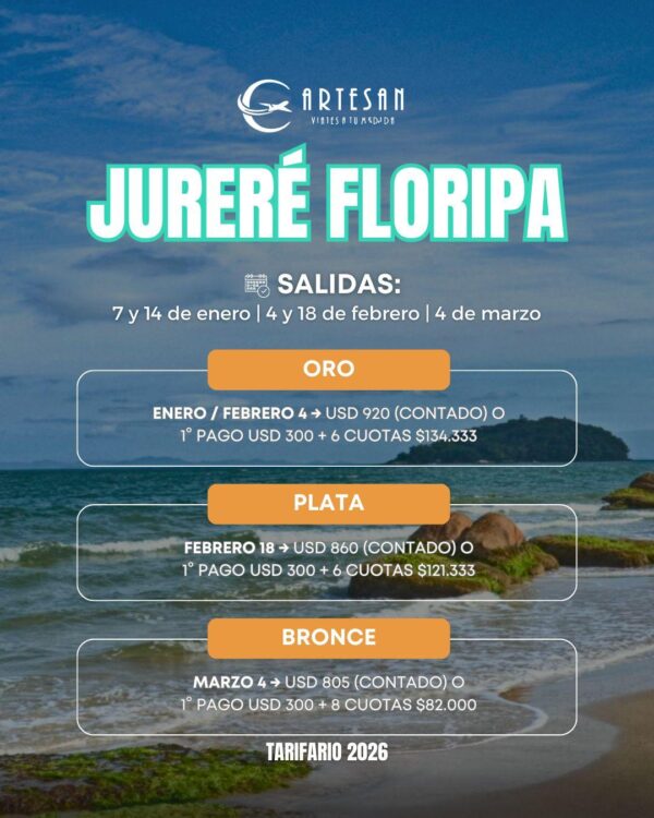 BRASIL - JURERE FLORIPA 7 NOCHES!