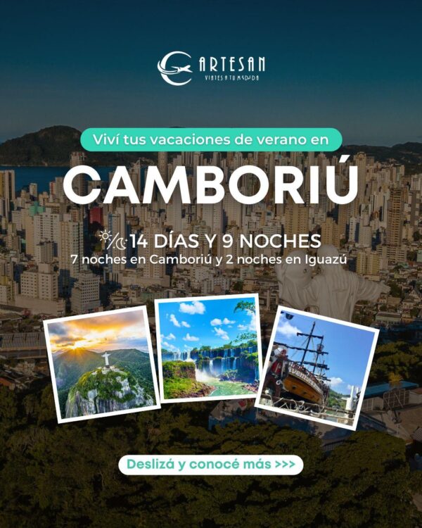 ¡VIAJÁ A CAMBORIÚ ESTE 2026!