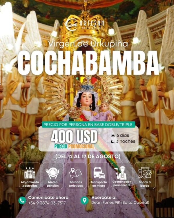 Virgen de Urkupiña 2026